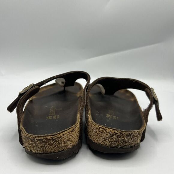 BIrkenstock Gizeh Birko Sandals Womens 8 Flor Flip Flop Brown Size 39 Germany - Picture 7 of 12